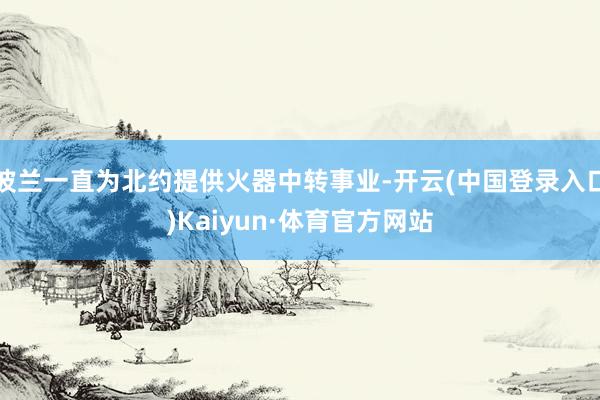 波兰一直为北约提供火器中转事业-开云(中国登录入口)Kaiyun·体育官方网站