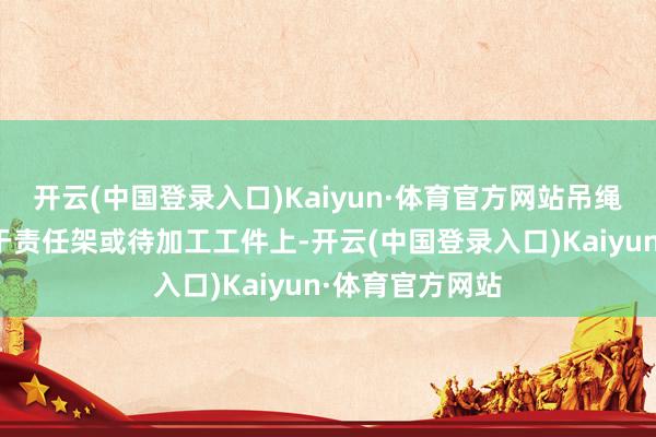 开云(中国登录入口)Kaiyun·体育官方网站吊绳将拉铆枪吊挂于责任架或待加工工件上-开云(中国登录入口)Kaiyun·体育官方网站