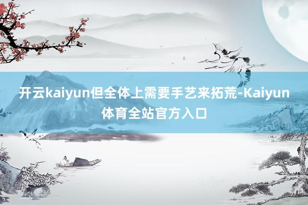 开云kaiyun但全体上需要手艺来拓荒-Kaiyun体育全站官方入口